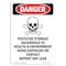 Signmission Safety Sign, OSHA Danger, 10" Height, Portrait, D-V-2038 OS-DS-D-710-V-2038 - alternate 1